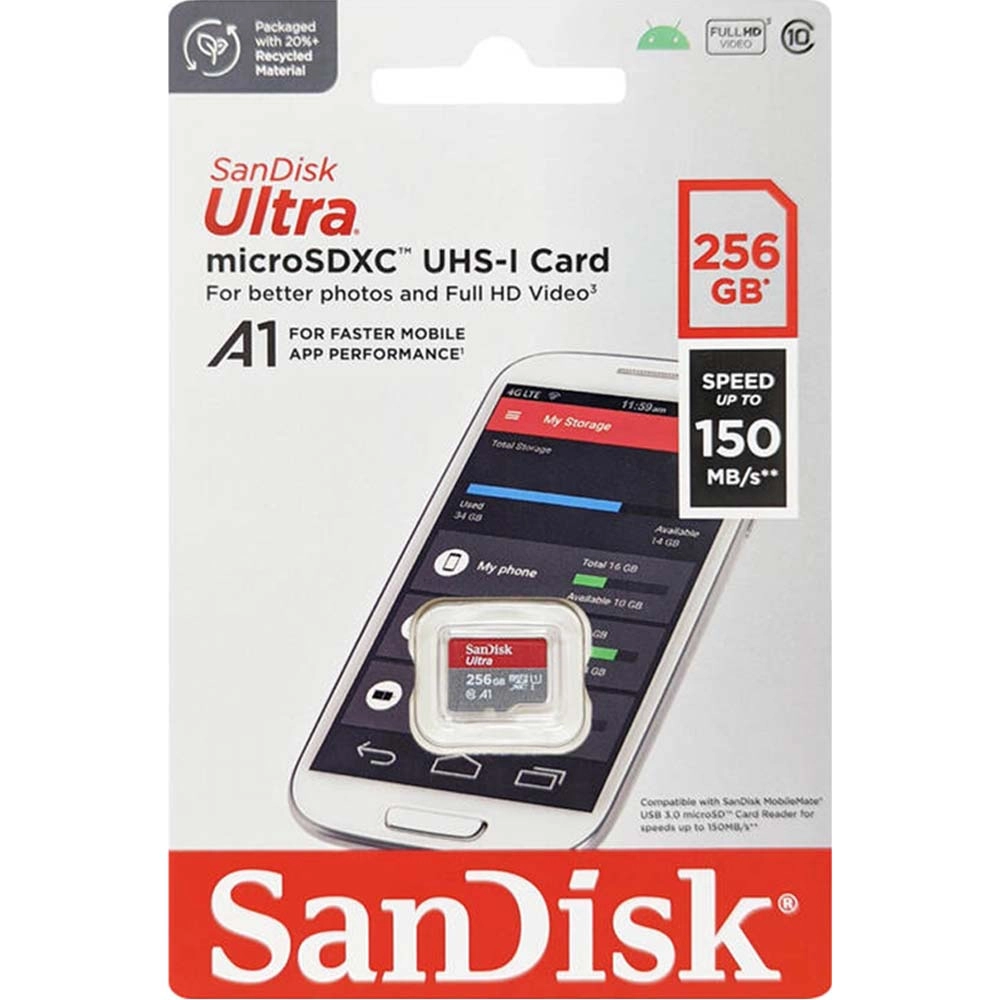 Thẻ nhớ MicroSDXC SanDisk Ultra A1 256GB 150MB/s - Ảnh 3